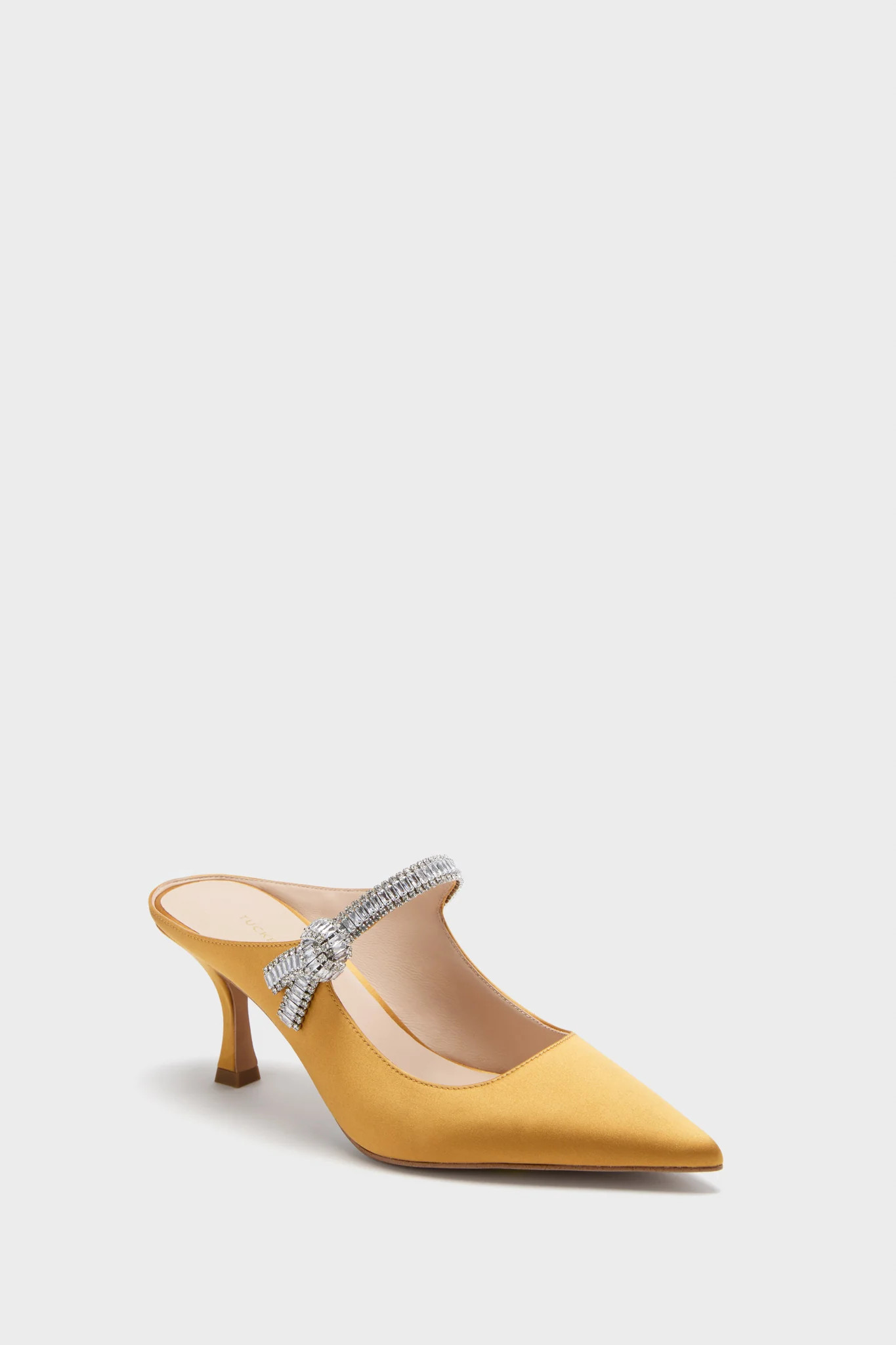 Marigold Satin Mae Heels | Tuckernuck (US)