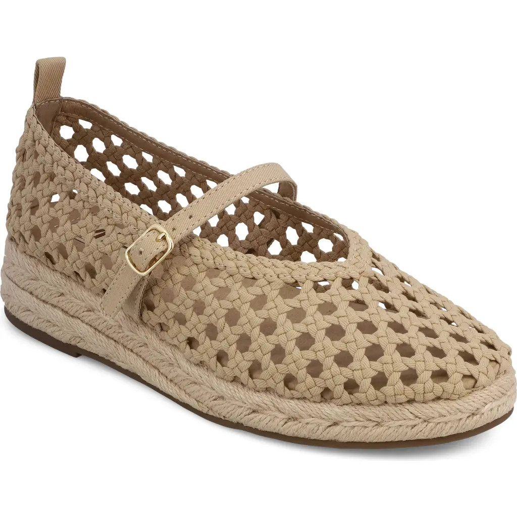 MIA Limited Edition Ela Espadrille Platform Mary Jane in Natural Gr at Nordstrom, Size 8 | Nordstrom