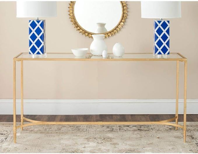 Safavieh Home Collection Antwan Gold Console Table | Amazon (US)