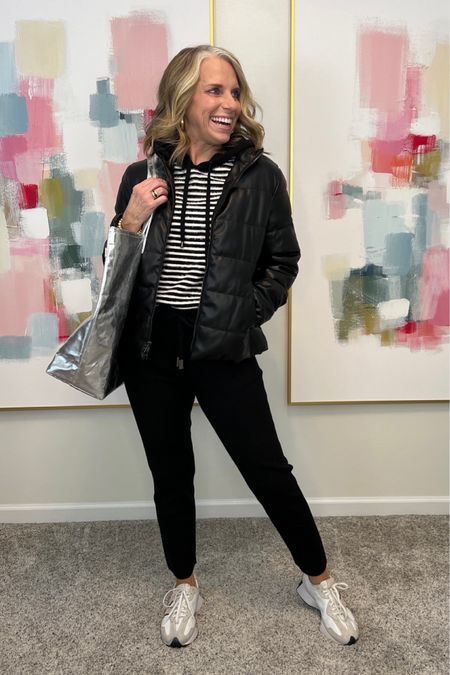 I’ve never fallen in love faster than I did with this outfit 
The COAT is over 50% off. ADD TO CART 
Use code COAST20 on metallic bag from Quilted Koala 
Use LISAXSPANX on the smoothers I wear under all knit pants! GAME CHANGER 



#LTKsalealert #LTKSeasonal #LTKover40