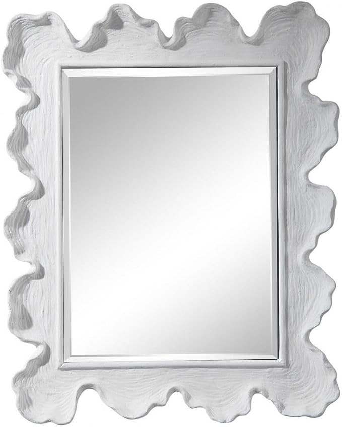 Uttermost Sea Coral Matte White 27 1/4" x 34 1/4" Vanity Wall Mirror | Amazon (US)