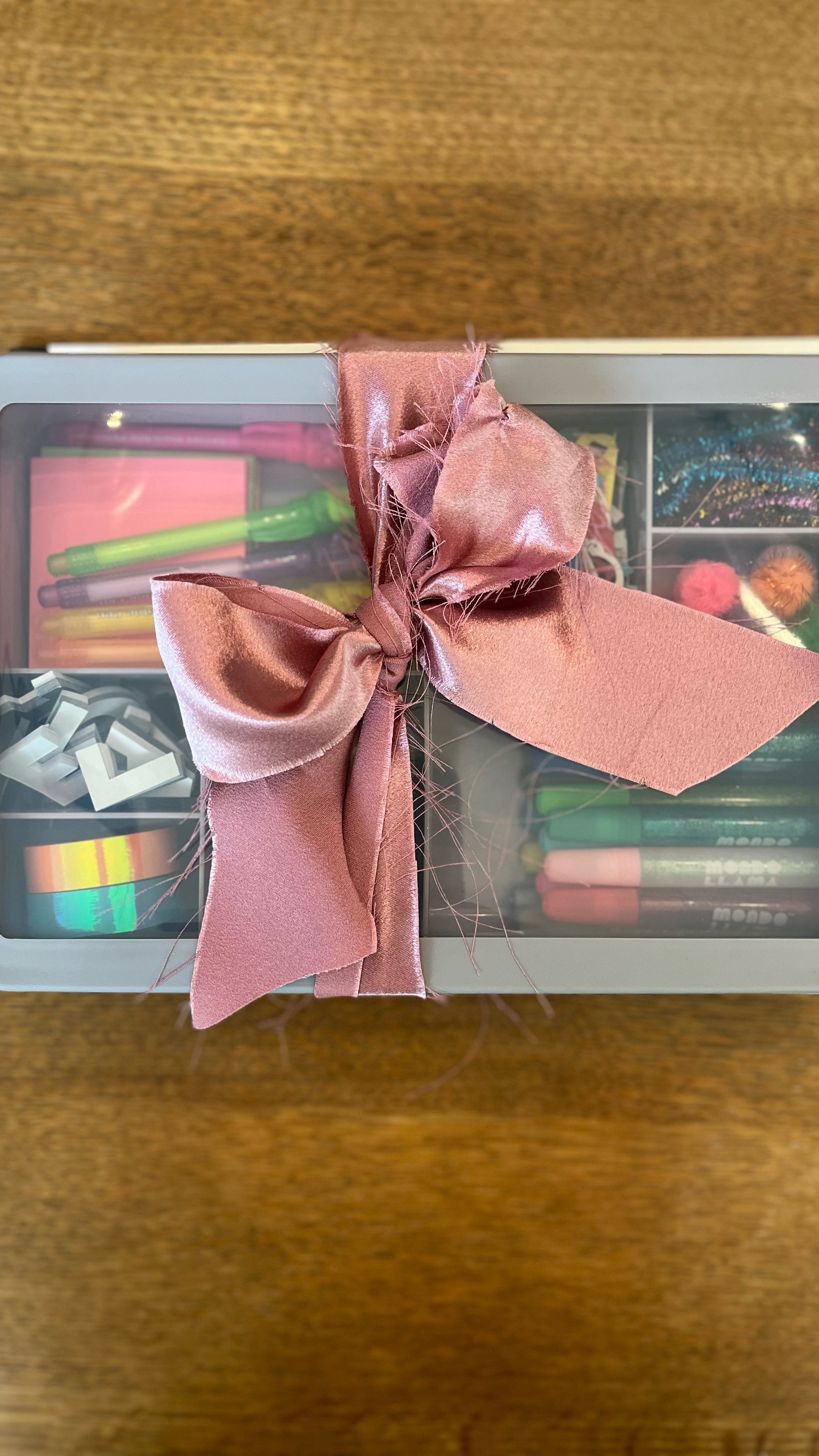 Gift wrapping ASMR 🎁 If you need an idea for a kids gift, check this out! I found this cute little bento box and I thought it would be fun to fill with crafts to take on the go or it can be used for snacks. If you’re like me and you don’t like to be gifted toys with 1 million tiny pieces, you don’t like to give them either. This is a fun option that won’t go to waste or go straight to donations🫡 I’m going to add her name to the top with my cricut and add a cute tag! 

#LTKGiftGuide #LTKKids #LTKParties