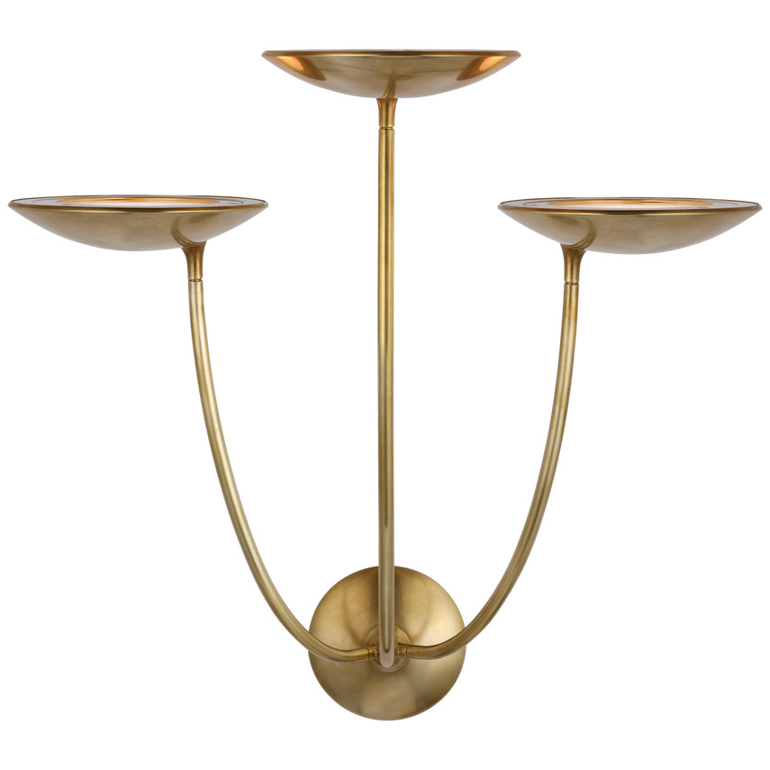 Keira Large Triple Sconce | Visual Comfort