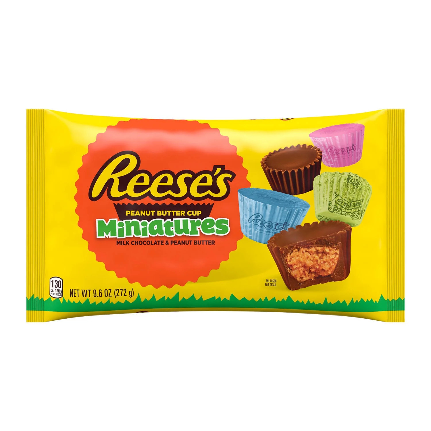 REESE'S, Miniatures Milk Chocolate Peanut Butter Cups, Easter Candy, 9.6 oz, Bag | Walmart (US)