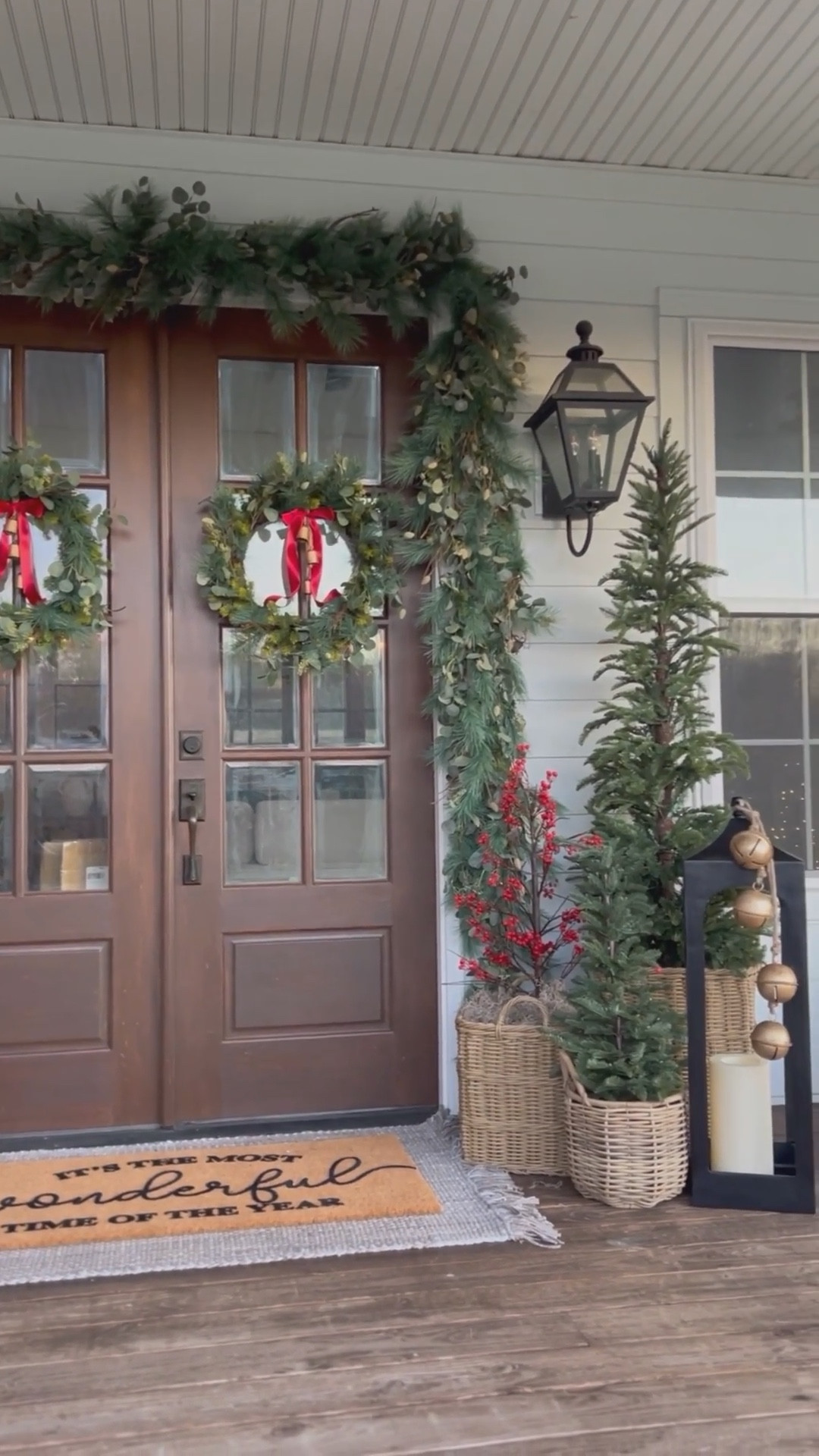 My 2024 Christmas front doors! I love mixing trees and added in pops of red! Plus almost everything was pre-lit so it was oh so cozy! I’m so glad most of these items are back in stock this holiday season!

#LTKHome #LTKStyleTip #LTKHoliday