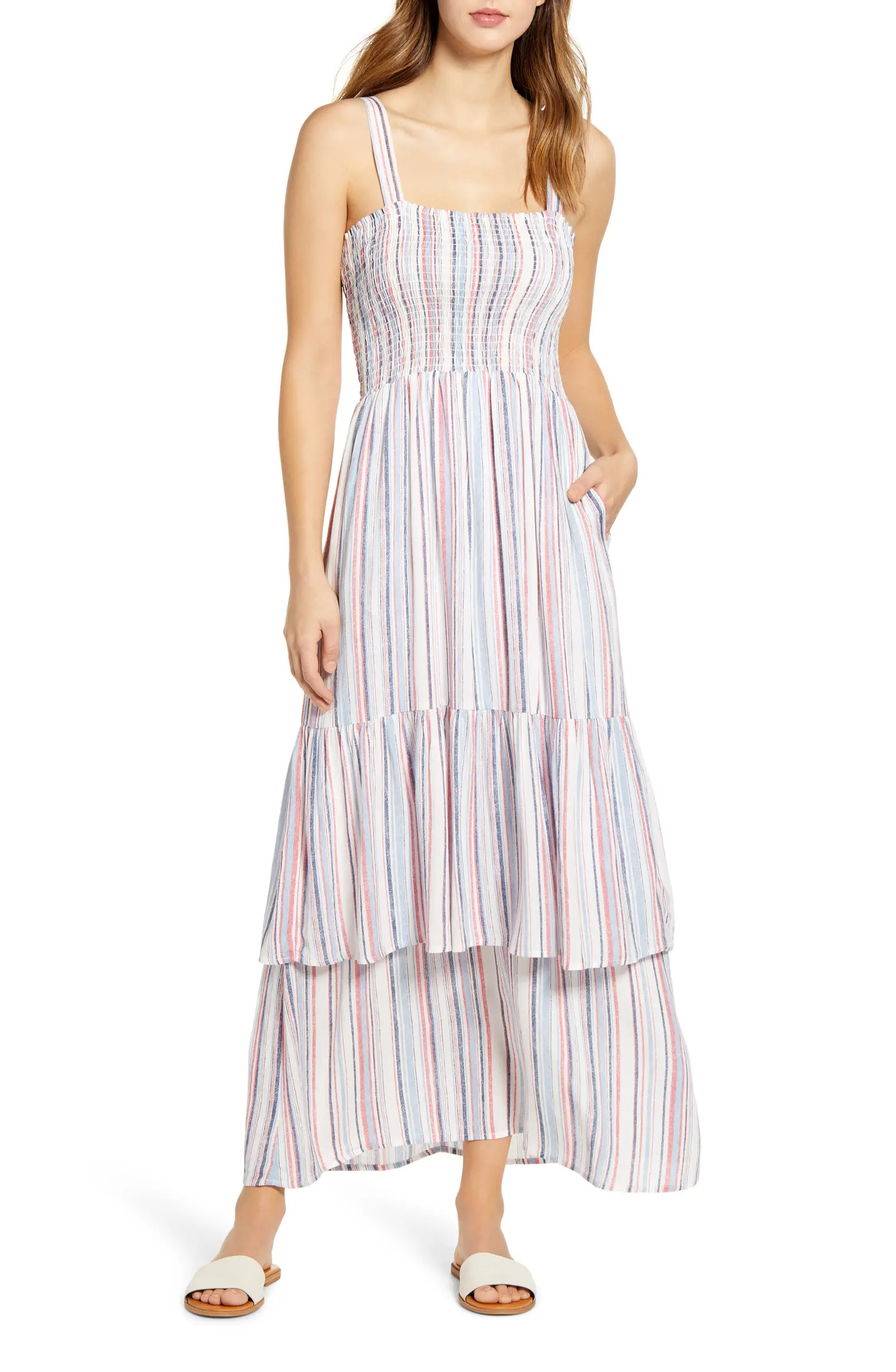 x The Motherchic Laguna Smocked Maxi Sundress | Nordstrom