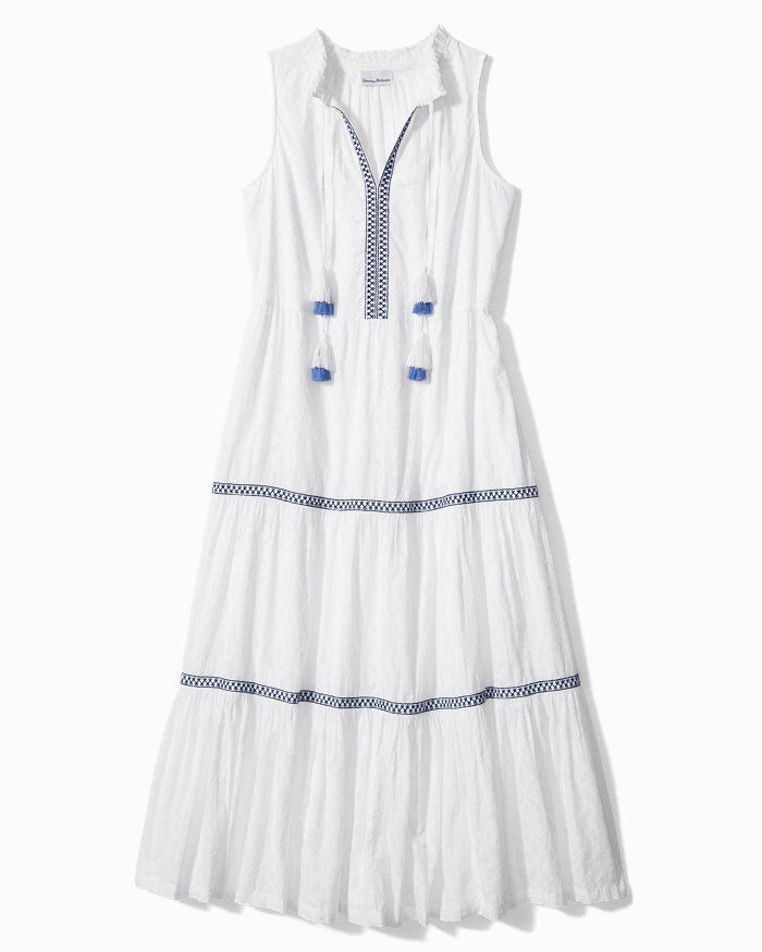 Cotton Clip Embroidered Midi Dress | Tommy Bahama