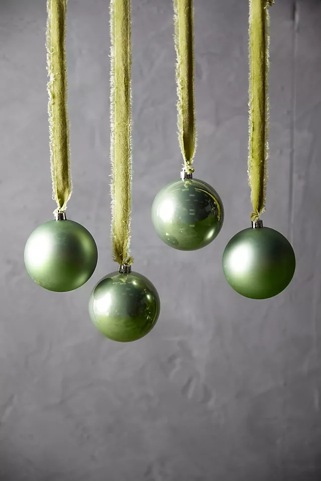 Shatterproof Globe Ornaments, Set of 4 | Anthropologie (US)