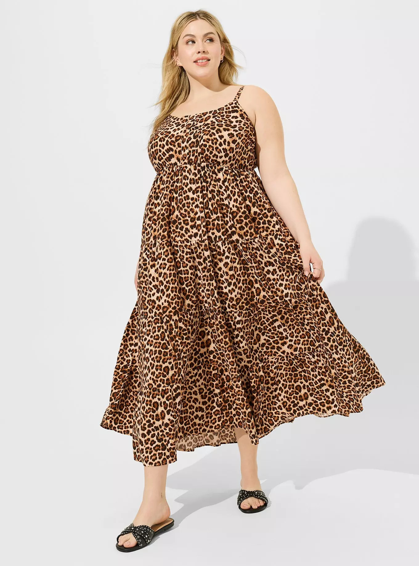 Maxi Challis Tiered Dress | Torrid (US & Canada)