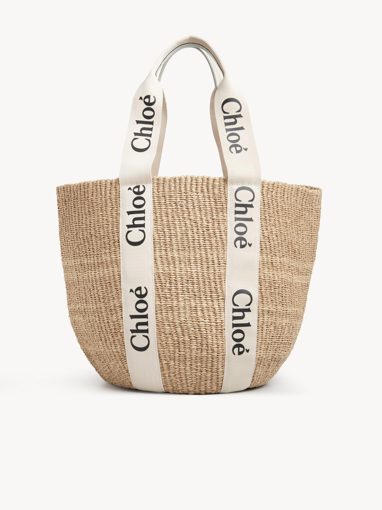 LARGE WOODY BASKET - white | THE YES