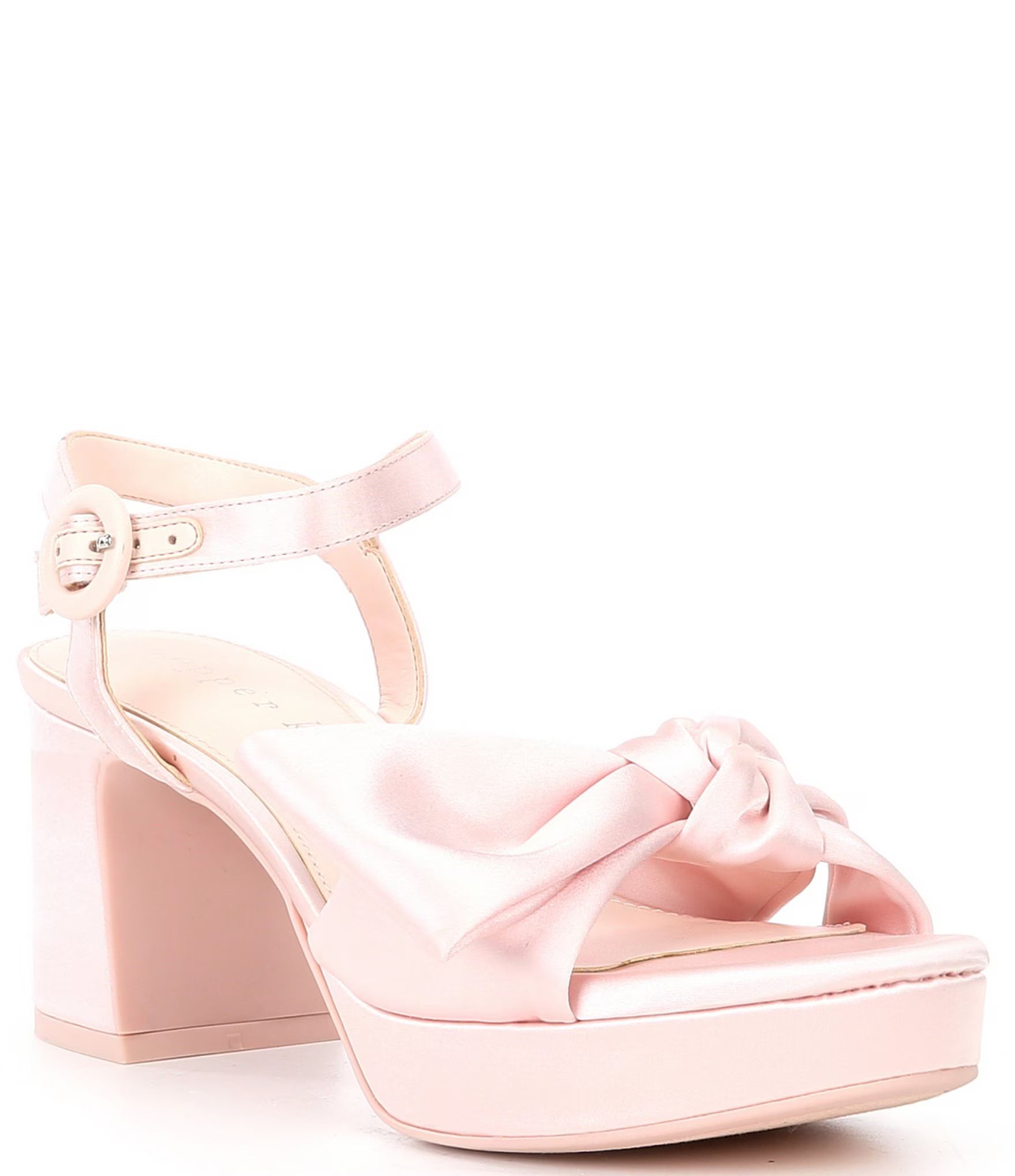 Lux Satin Bow Platform Dress Sandals | Dillard's