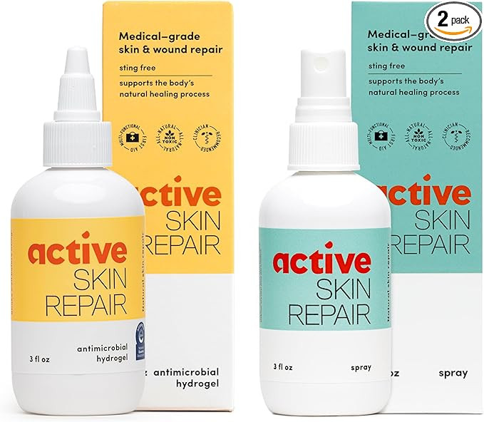 Active Skin Repair - First Aid Natural & Non-Toxic Healing Ointment & Antiseptic Spray for Minor ... | Amazon (US)