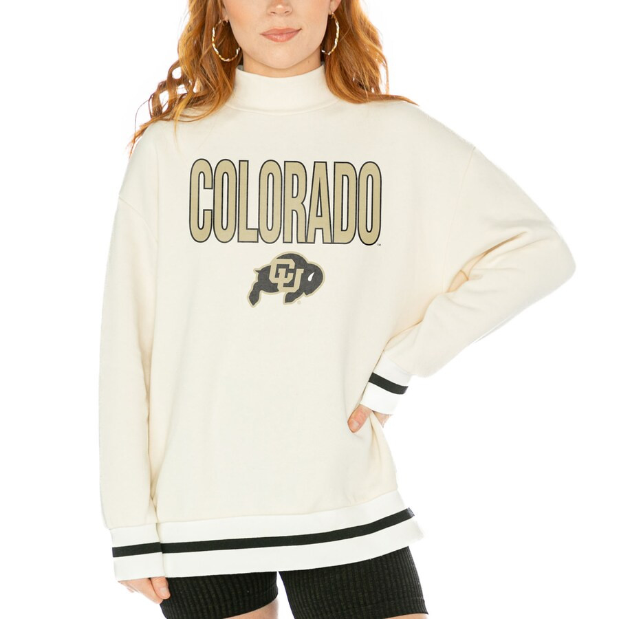 Colorado Buffaloes Gameday Couture Women's Mock Neck Force Pullover Sweatshirt - White | Fanatics