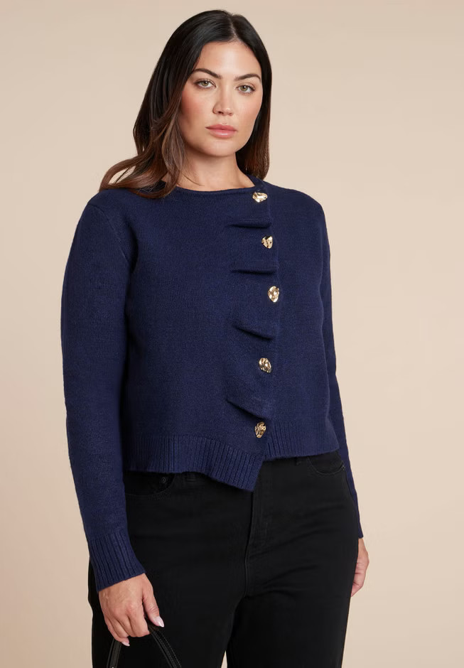 Pleated Cardigan | Eloquii