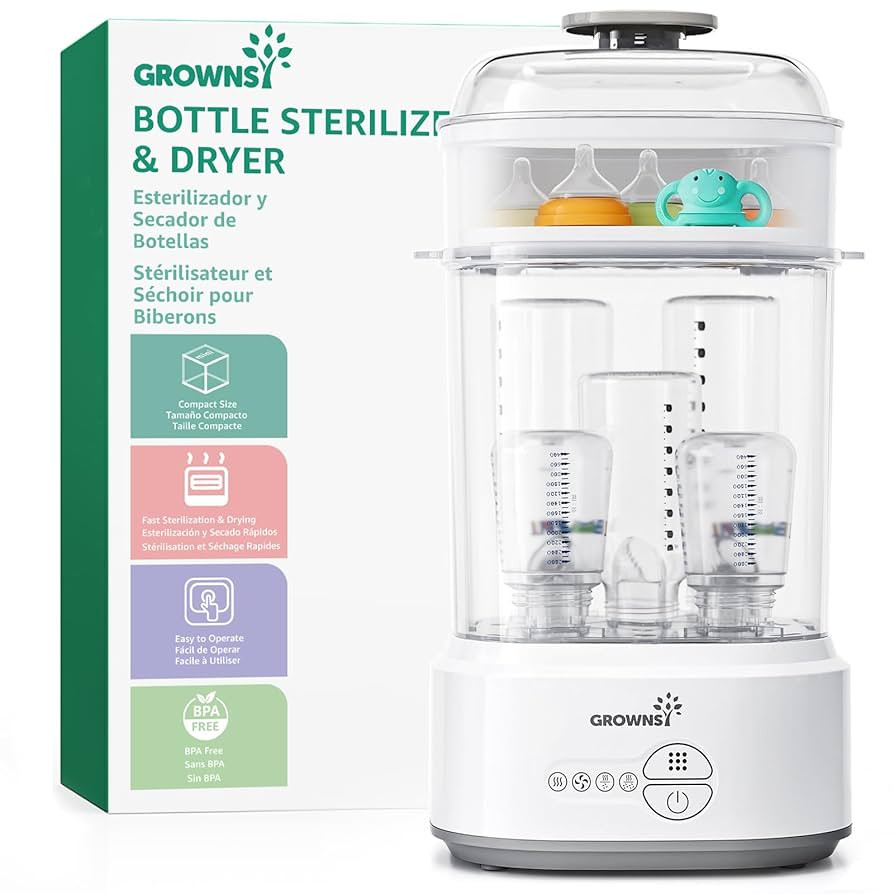 Bottle Sterilizer and Dryer, Compact Baby Bottle Sterilizer, Electric Steam Bottle Sanitizer for ... | Amazon (CA)