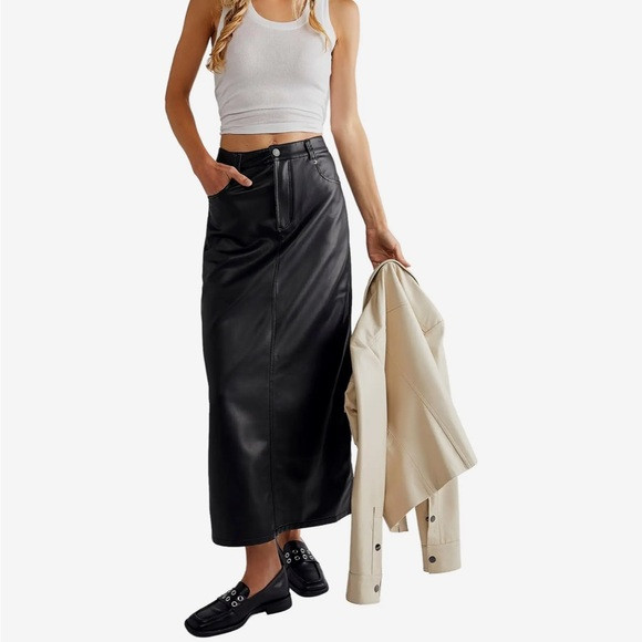 Free People Skirt City Slicker‎ Maxi NEW | Poshmark