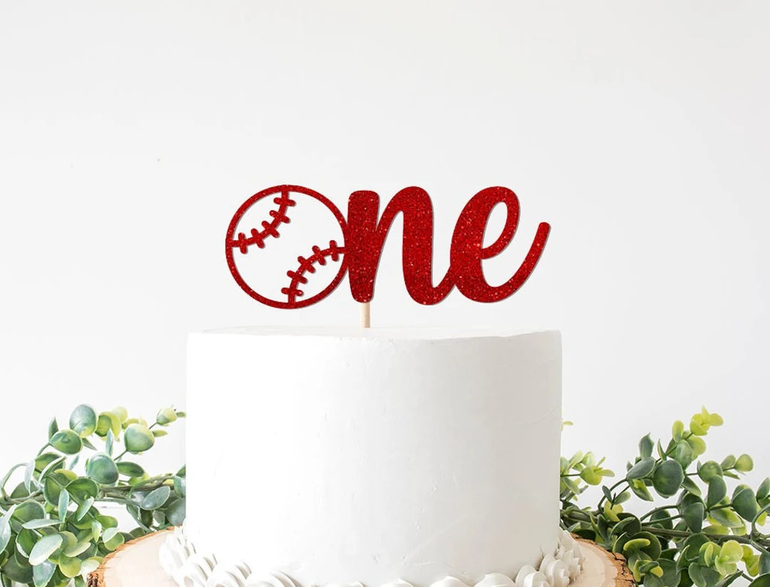 Baseball 1st Birthday Decorations, Baseball One Cake Topper, Rookie Year First Birthday Decor, Sp... | Etsy (US)