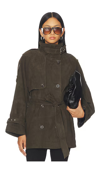 Esme Jacket in Dark Croc | Revolve Clothing (Global)