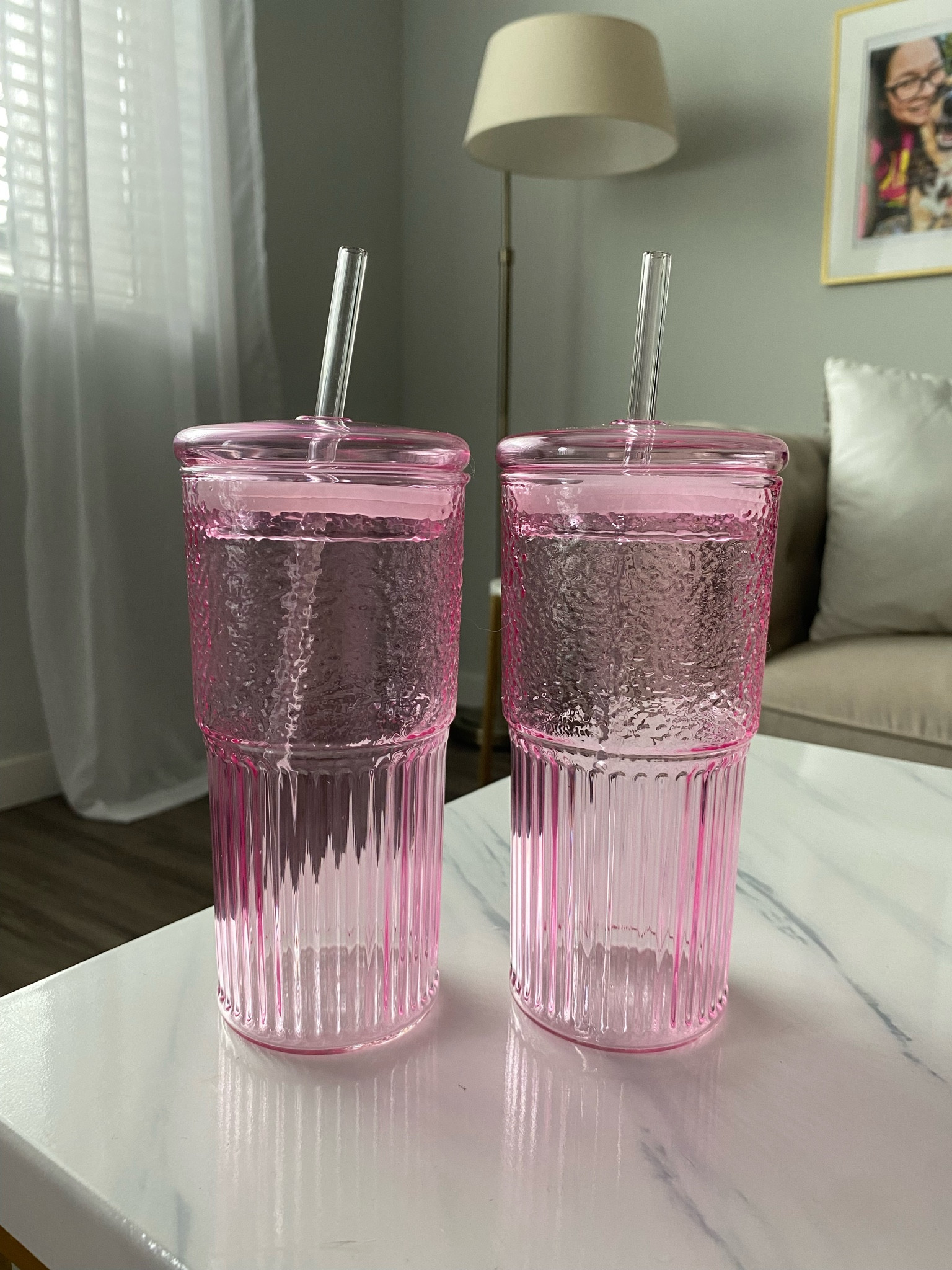 Pink glass tumbler 

#LTKTravel #LTKHome #LTKFindsUnder50