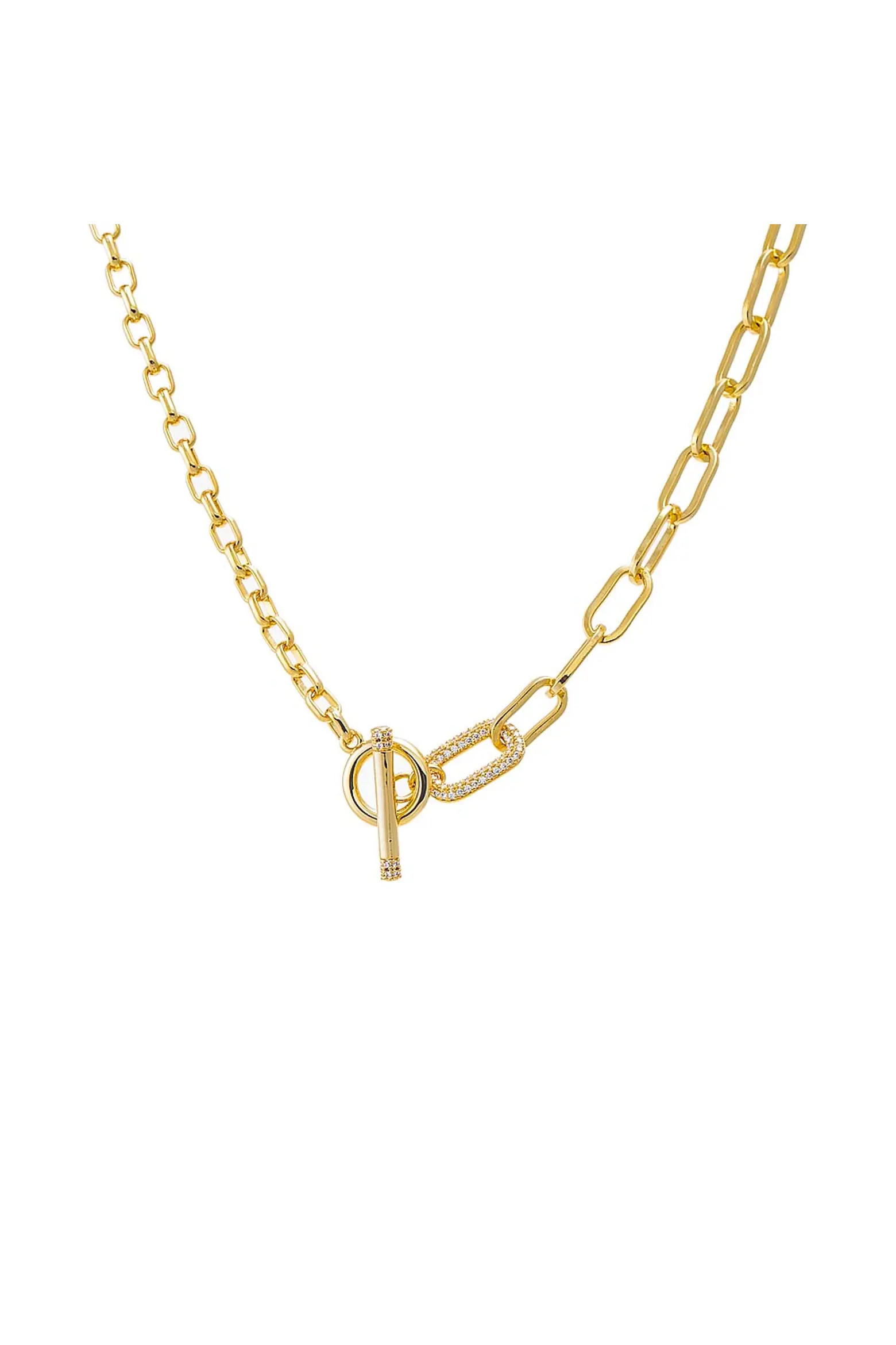 Pave Accented Toggle Multi Chain Necklace (Women) | Nordstrom | Nordstrom