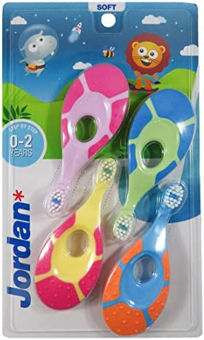 Amazon.com : Jordan ® | Step 1 Baby Toothbrush | 0-2 Years, Soft Bristles, BPA Free | 4 Pack : H... | Amazon (US)