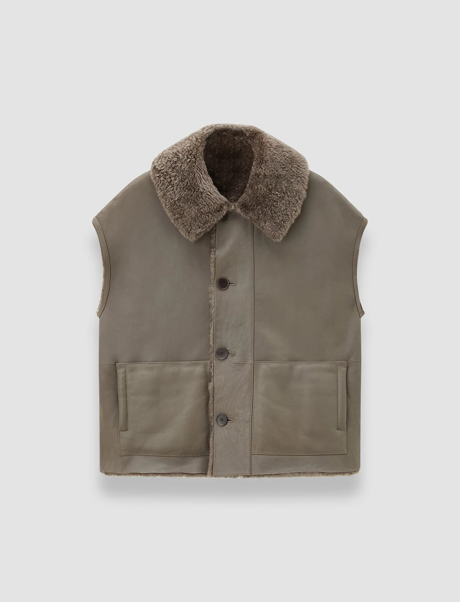 Molin Reversible Shearling Gilet | Joseph