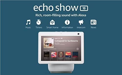 Echo Show 10 (3rd Gen) | HD smart display with motion and Alexa | Glacier White | Amazon (US)