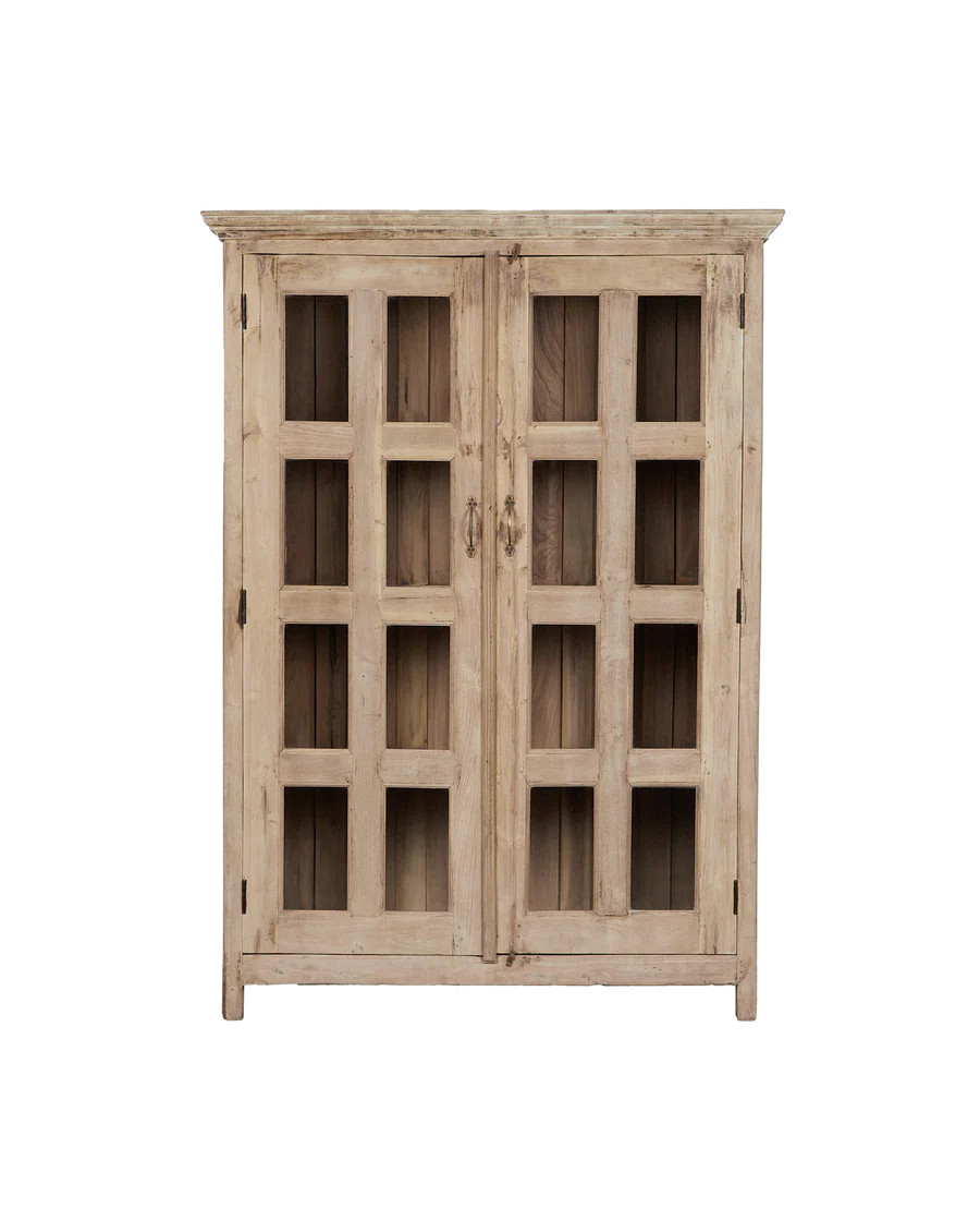 Olive Ateliers Vintage Wood Cabinet - Bleached from India | Olive Ateliers