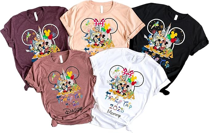 Travel Vacation 2025 Shirt, Trip Essentials Shirts, Land Family Matching Shirts, Mickey & Minnie ... | Amazon (US)