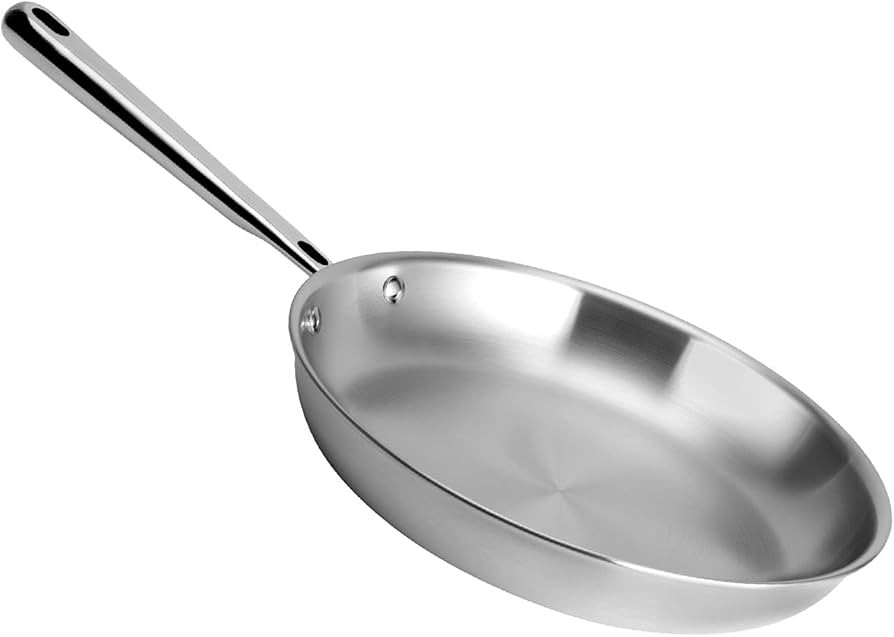 Misen 8 Inch Stainless Steel Full Clad Frying Pan - 5 Ply Professional Cookware - Induction Compa... | Amazon (US)