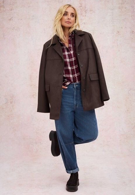 Womens Chocolate Brown Casual Jacket | Peacocks