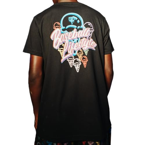 Baseball Lifestyle 101 Ice Cream Youth Tee for Boys - Scoops, Soft 60/40 Blend, Breathable, Side-Seamed, Size YL | Amazon (US)