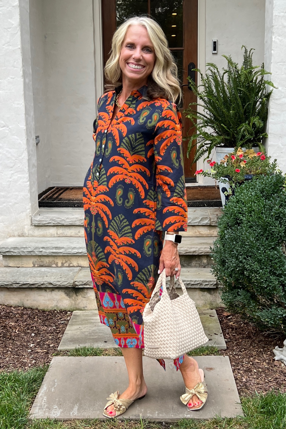 In LOVE with this caftan dress! 
The perfect transition look for end of summer/ early fall. Wearing XS 

#LTKTravel #LTKSeasonal #LTKOver40