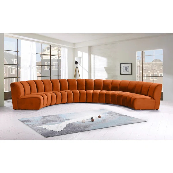 6 - Piece Velvet Sectional | Wayfair North America