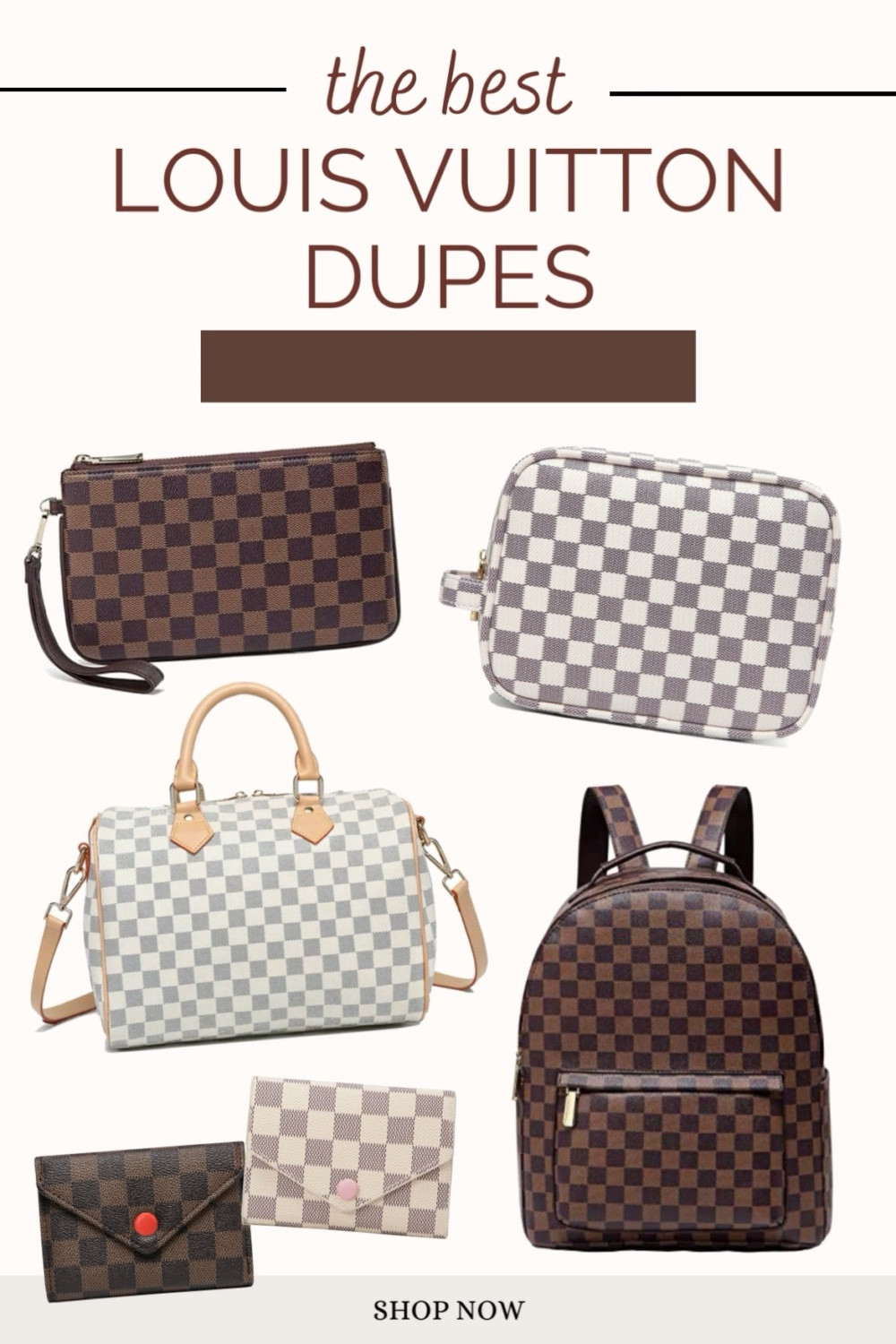 Sexy Dance White Checkered Tote Shoulder Bag With Inner Pouch