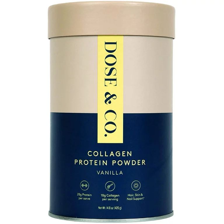 Dose and Co Collagen Protein (Vanilla) 14.8oz (420g) | Walmart (US)