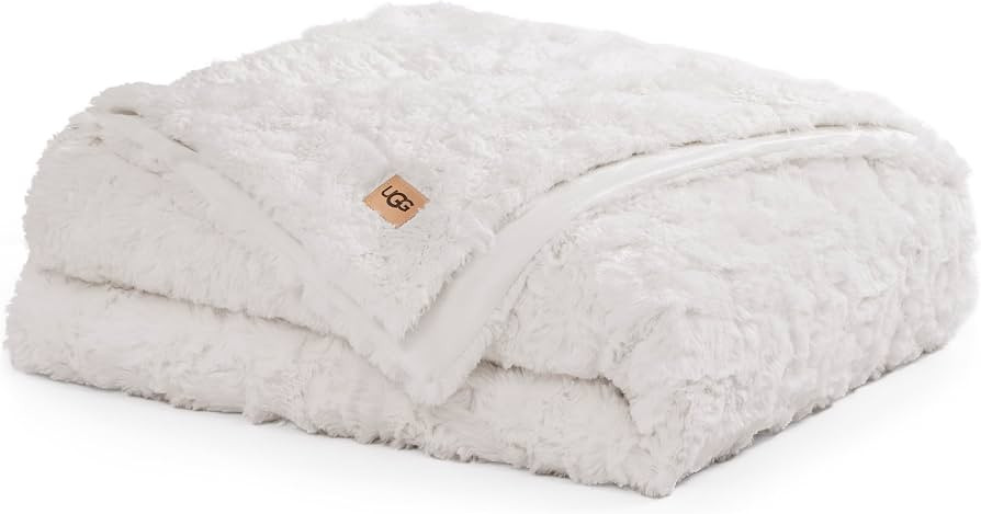 UGG Faux Fur Twin Blanket for Bed, Double-Sided Soft Blanket, Warm Large Throw for Couch, Washabl... | Amazon (US)