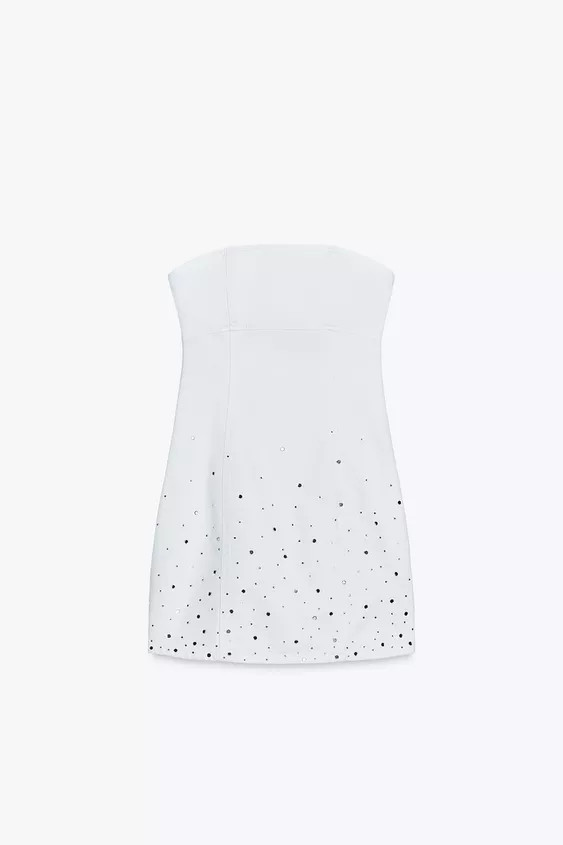 Z1975 GLITTER DENIM MINI DRESS | Zara US