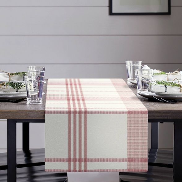 Plaid Table Runner Red/Cream - Hearth & Hand™ with Magnolia | Target