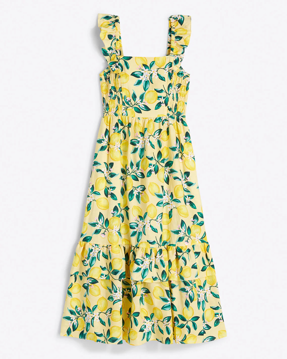 Carrie Midi Dress in Lemon Blossom | Draper James (US)