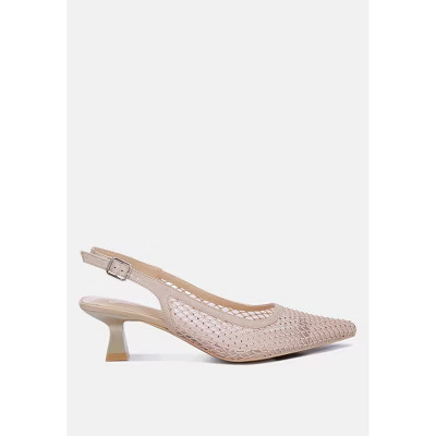 London Rag Womens Siev Rhinestone Slingback Mules 8 | Target