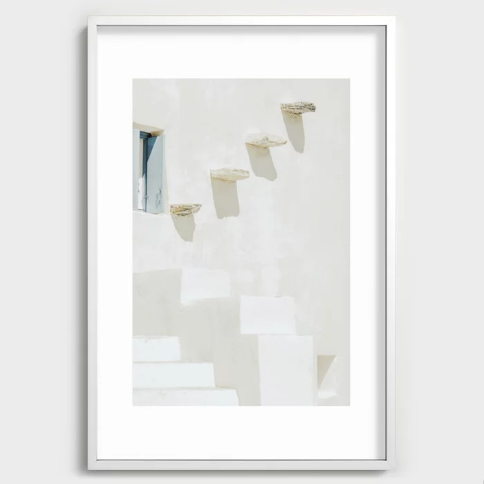 Greece Wall Art Recessed Framed Print by TheRiverPrints | Society6 | Society6