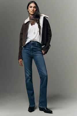 Frame The Pencil High-Rise Straight-Leg Jeans | Anthropologie (US)