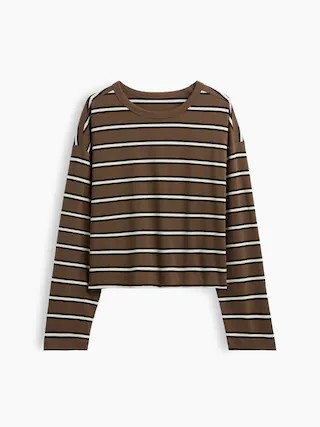 Knit Oversized Crop T-Shirt | Gap (CA)