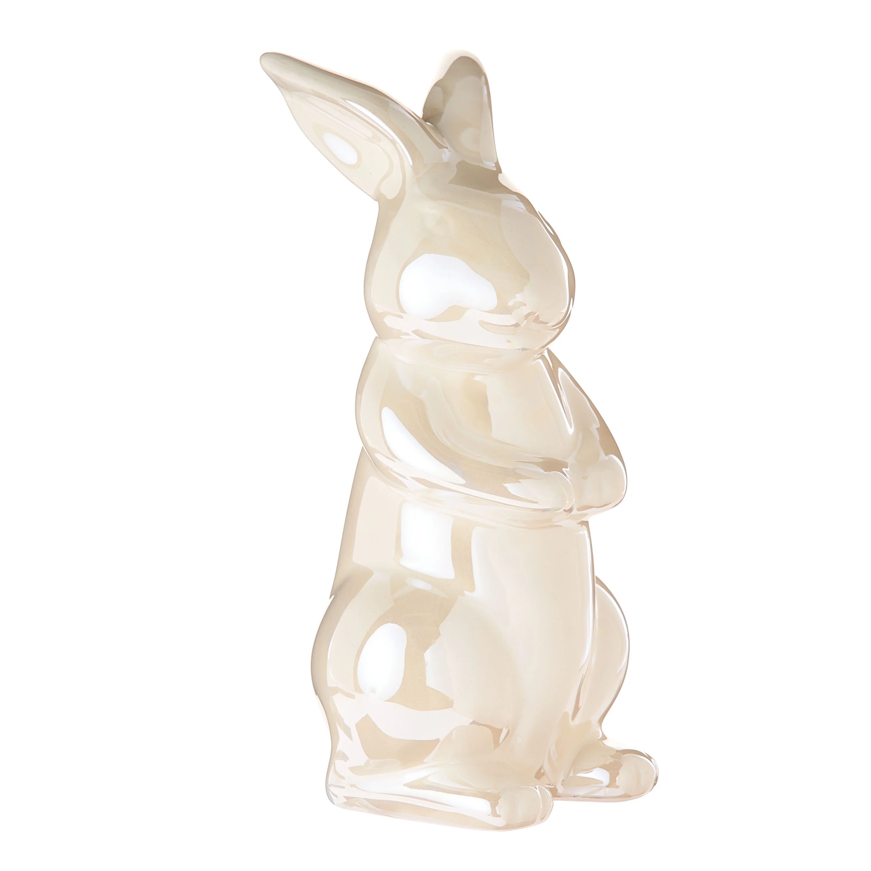 Way To Celebrate Easter Dolomite White Finish Standing Bunny Decoration, 5.5" | Walmart (US)