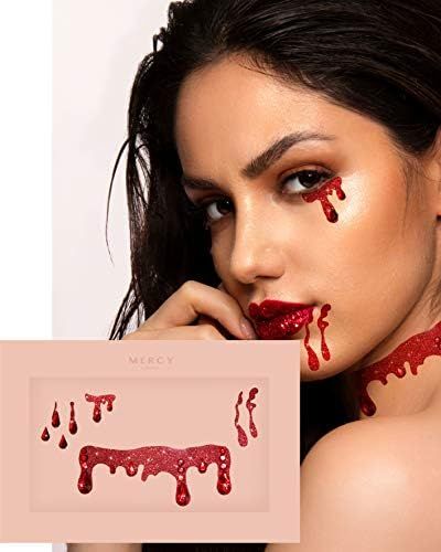 Vampire Face Jewels ✮ Mercy London Face Gems Jewels All In One Festival Stick On Blood Costume | Amazon (US)