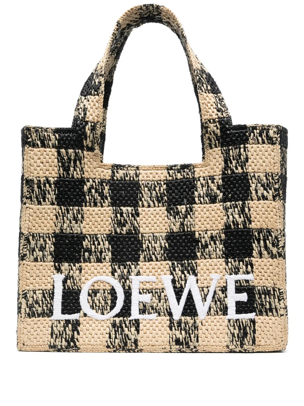 LOEWE large Loewe Font tote bag - Neutrals | Farfetch Global