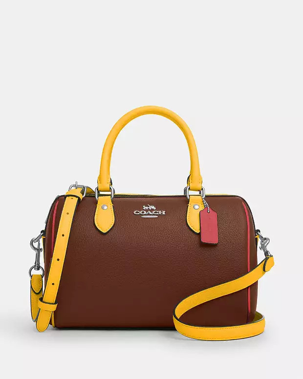 Rowan Satchel Bag In Colorblock | Coach Outlet US