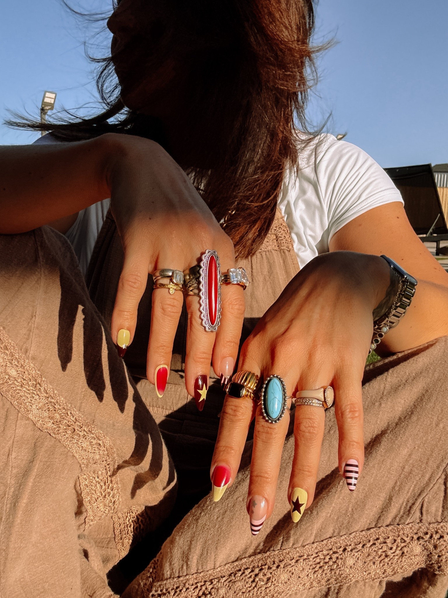 New nails!!!!!
I do all my nails at home!
Press on steps:
File real nails to roughen up, rub with alcohol to remove oils, glue and hold!

#LTKstorytime #LTKBeauty #LTKootd