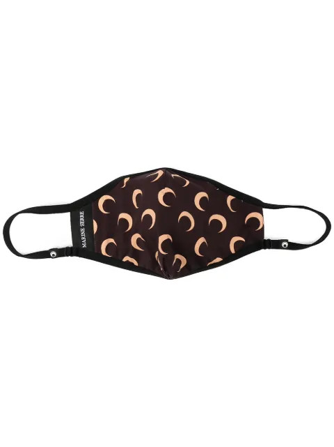 crescent moon print face mask | Farfetch (US)